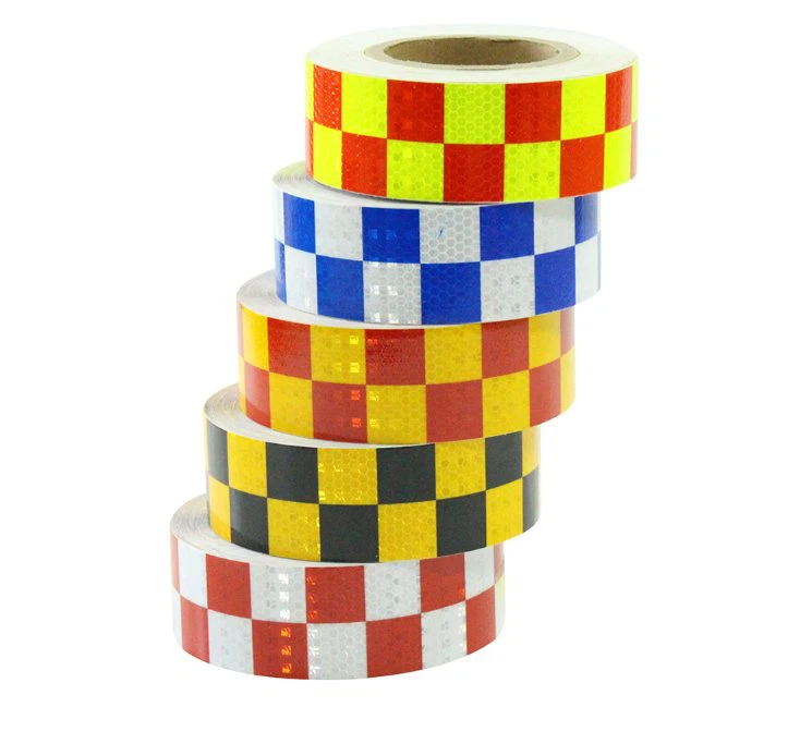 red white and blue reflective tape