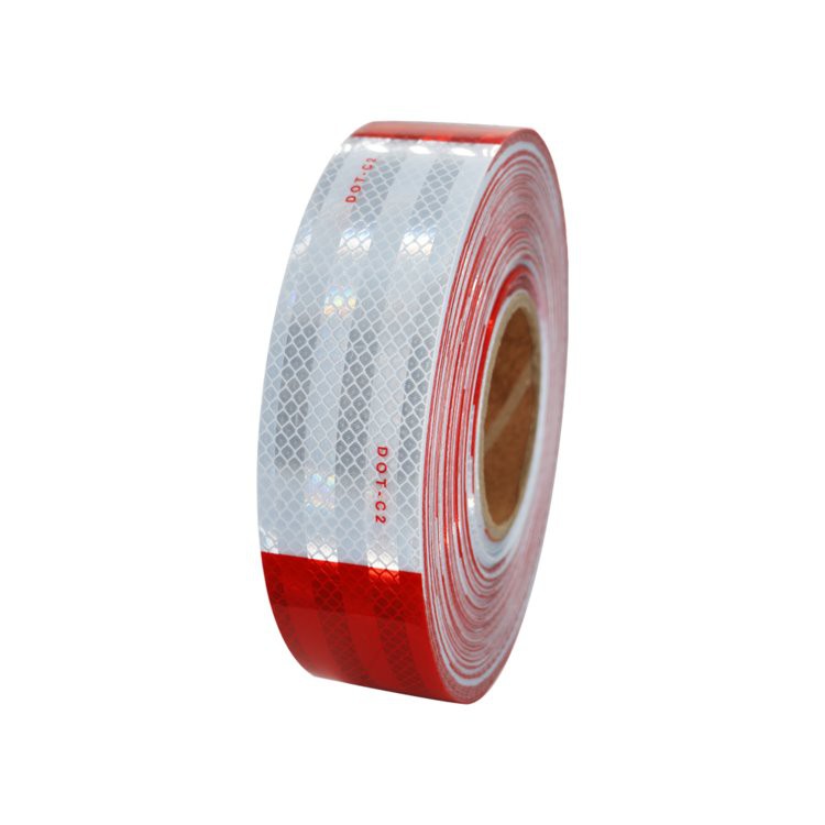 reflective trailer tape conspicuity red white (5)