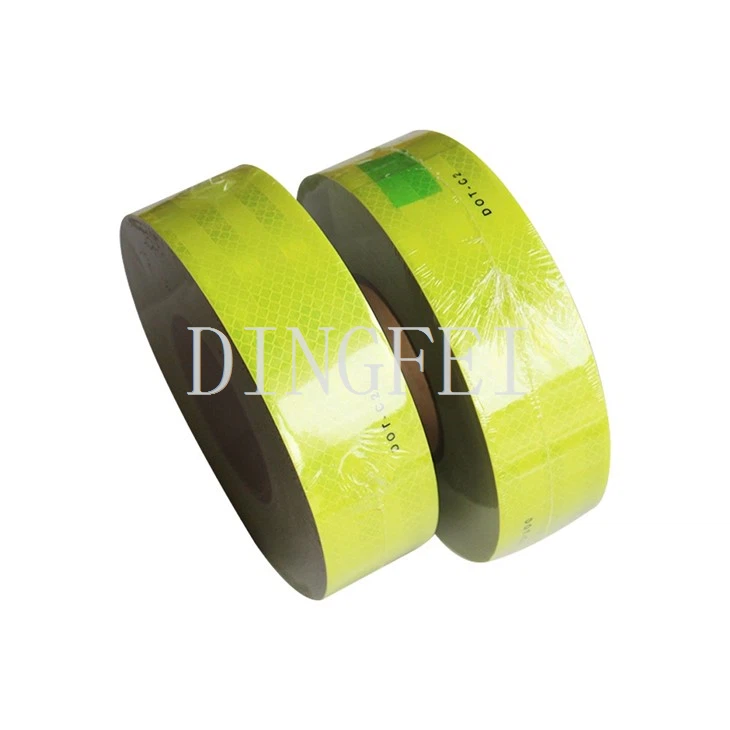 Fluorescent Yellow Reflective Tape For Truck Trailers