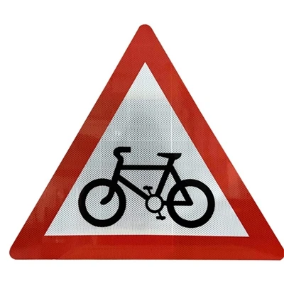 Diamond Grade Reflexive Aluminium Cykelväg Ahead Sign